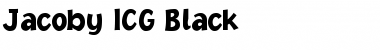 Jacoby ICG Black Font