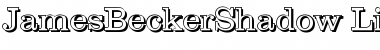 Download JamesBeckerShadow-Light Font