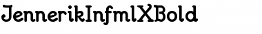 JennerikInfmlXBold Regular Font