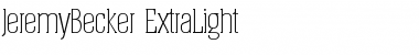 Download JeremyBecker-ExtraLight Font