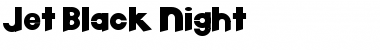 Jet Black Night Regular Font