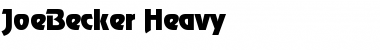 JoeBecker-Heavy Regular Font