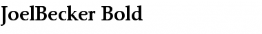 JoelBecker Bold Font