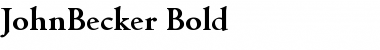 JohnBecker Bold Font
