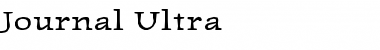 Journal-Ultra Ultra Font