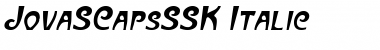 JovaSCapsSSK Italic Font