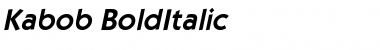 Kabob BoldItalic Font