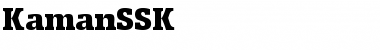 KamanSSK Regular Font