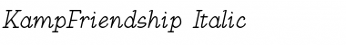 KampFriendship Italic Font