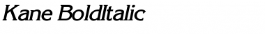 Kane BoldItalic Font