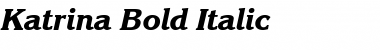 Katrina Bold Italic Font