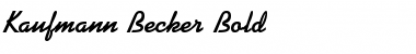 Download Kaufmann Becker Bold Font