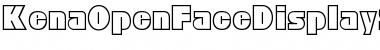 KenaOpenFaceDisplaySSK Regular Font