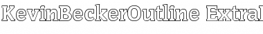 Download KevinBeckerOutline-ExtraBold Font