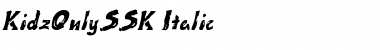 KidzOnlySSK Italic Font