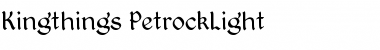 Kingthings Petrock Light Regular Font