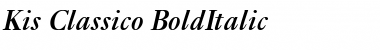 Kis Classico BoldItalic Font