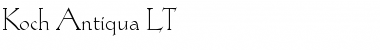 KochAntiqua LT Regular Font