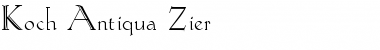 Koch-Antiqua Zier Regular Font