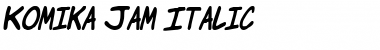 Komika Jam Italic Font