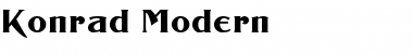 Konrad-Modern Regular Font