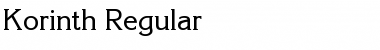 Korinth Regular Font