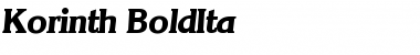 Download Korinth-BoldIta Font