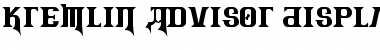 Download Kremlin Advisor Display Kaps Bo Font
