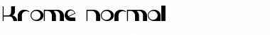 Krome normal Font