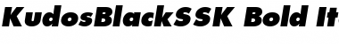 KudosBlackSSK Bold Italic Font