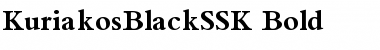 KuriakosBlackSSK Bold Font