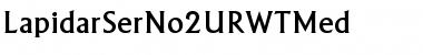 LapidarSerNo2URWTMed Regular Font
