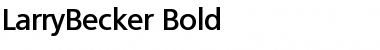 LarryBecker Bold Font