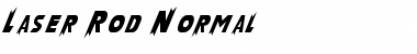 Laser Rod Normal Font