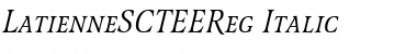 LatienneSCTEEReg Italic Font