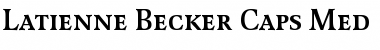 Download Latienne Becker Caps Med Font