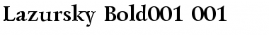 Lazursky Bold Font