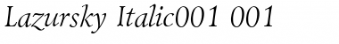 Download Lazursky Font