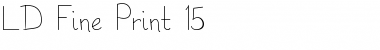 LD Fine Print 15 Regular Font