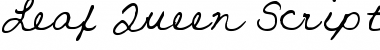 Leaf Queen Script scripty 2 Font