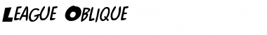 League Oblique Font