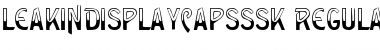 LeakinDisplayCapsSSK Regular Font