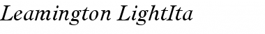 Download Leamington-LightIta Font