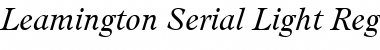 Download Leamington-Serial-Light Font