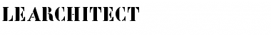 LeArchitect Regular Font