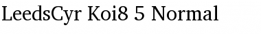 Download LeedsCyr Koi8_5 Font