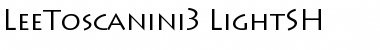 LeeToscanini3 LightSH Font