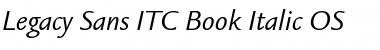 Legacy Sans ITC Book Italic Font