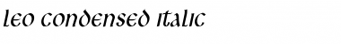 Leo Condensed Italic Font