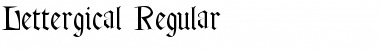 Lettergical Regular Font